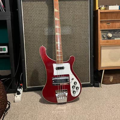 Rickenbacker 4001 1980 - Burgundy Red + Hipshot Bridge + Case image 2
