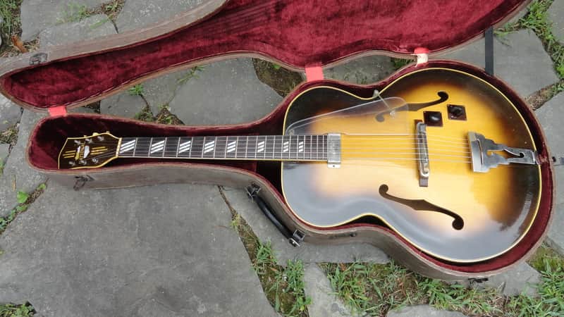 Extremely Rare Vintage Minty 1948 Gibson National Aristocrat 1110  Arch Top Jazz Guitar Video image 1