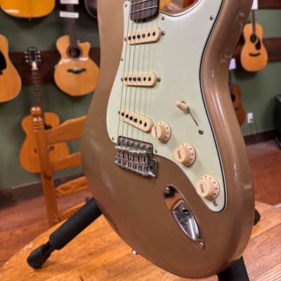 2017 Fender Custom Shop NAMM LTD Vintage Custom '59 Stratocaster Reissue Relic Faded/Aged Shoreline Gold image 8