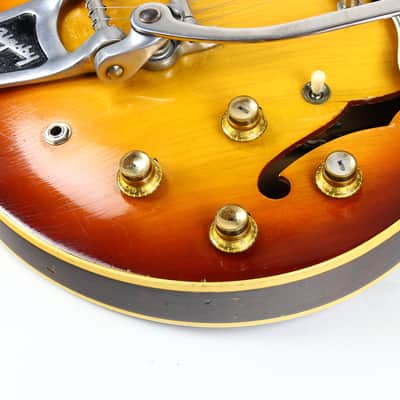 1965 Gibson ES-335 TD Vintage Semi Hollow Guitar WIDE NUT Factory Bigsby! image 25