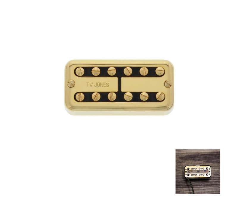 TV Jones TV Classic Plus Bridge Humbucker Pickup - Gold-NEW image 1