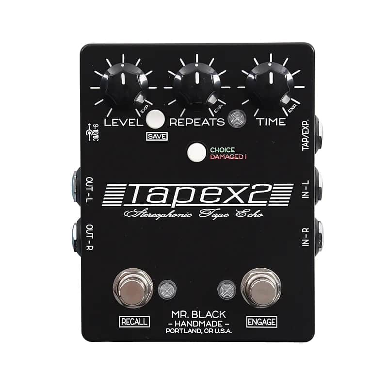 Mr. Black Tapex 2 Stereophonic Tape Echo Pedal image 1