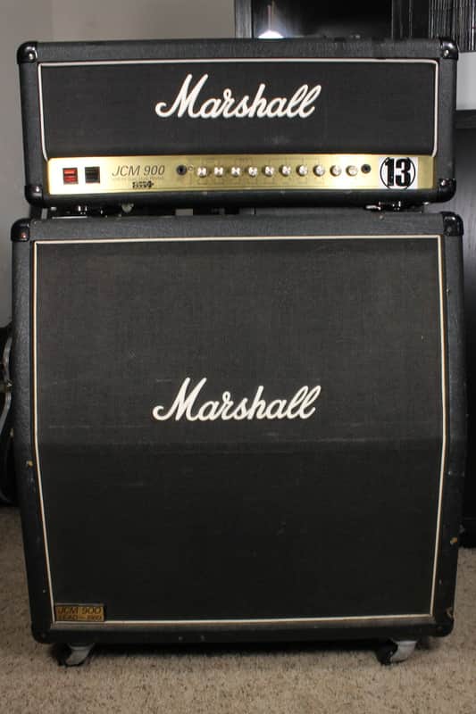 Marshall JCM 900 Model 4500 50-Watt Hi Gain Dual Reverb 4x12 Half Stack image 1