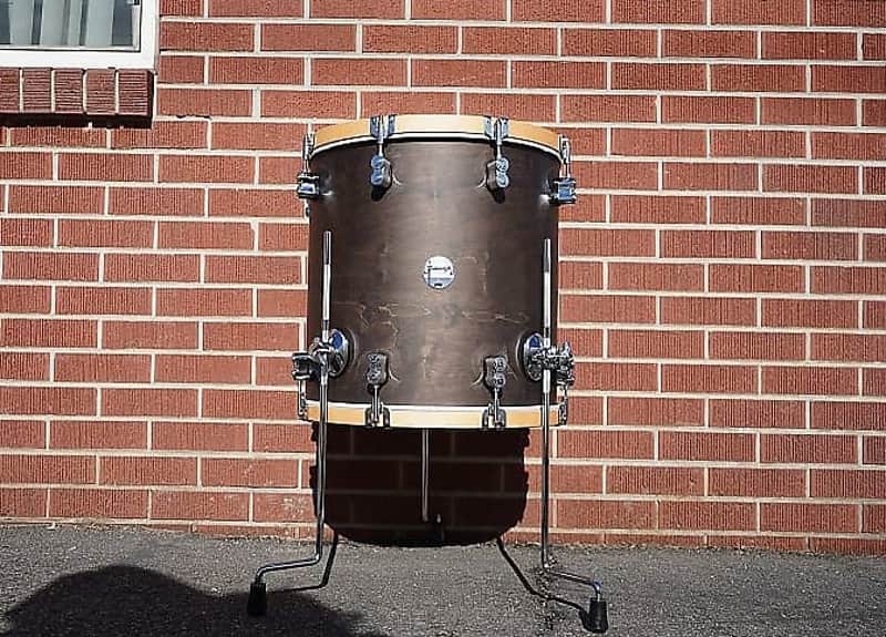 PDP Concept Maple Classic Series - Walnut Stain - 16" x 16" Floor Tom w/ Legs image 1