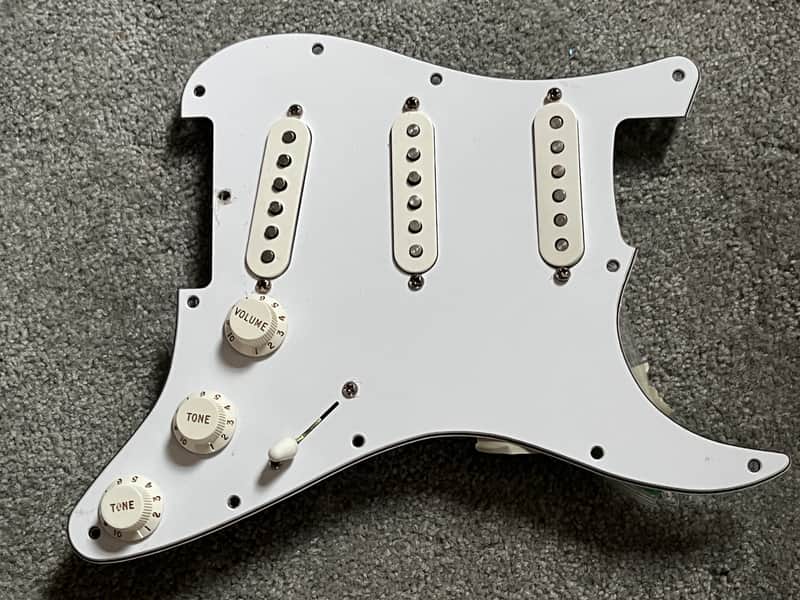 2017 Fender Player Plus Top Stratocaster guitar pickguard loaded pickups pots image 1