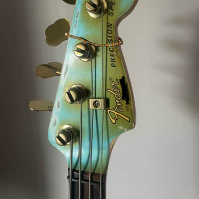 Fender The Strat + Precision Special Bass 1980 Lake Placid Blue image 8