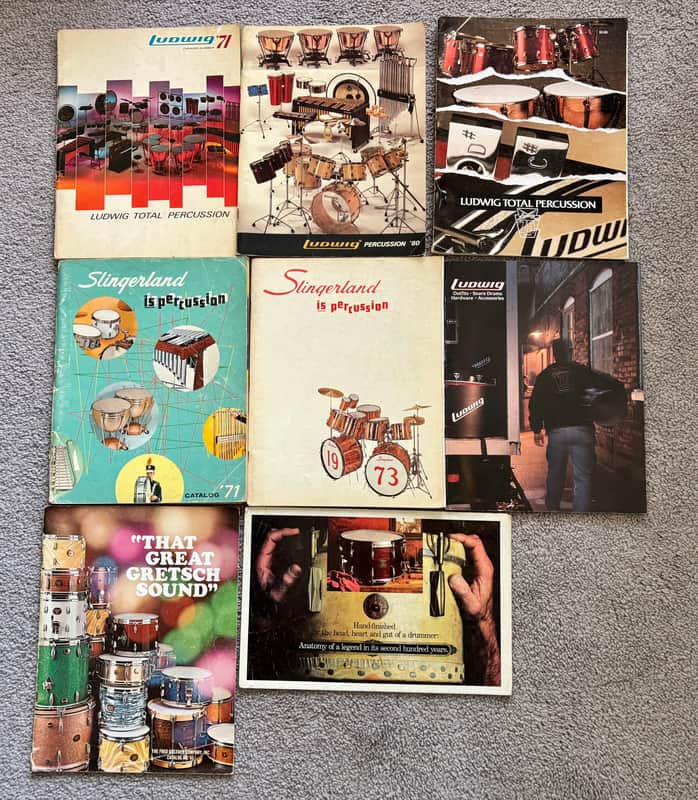 Ludwig,Slingerland,Gretsch,Sonor  Vintage Drum Catalogs  1971-1984 - N/A image 1