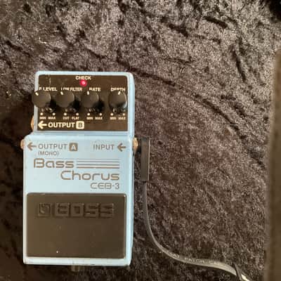 Boss CEB-3 Bass Chorus (Dark Gray Label) 2001 - Present - Blue image 1