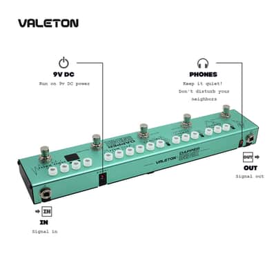 Valeton Dapper Indie Ambient Psychedelic Garage Postrock Alternative Rock Guitar Bass Multi Effects(U.S. domestic inventory) image 3