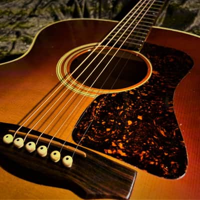 1988 Guild Acoustic Guild GF30sbx Vintage Gruhn/Walker Sunburst Flame Maple Archback Acoustic image 11