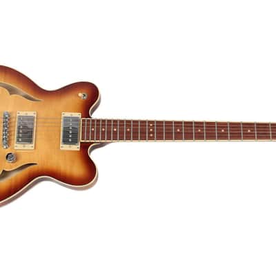 Hofner HCT-VTH-D-SP-SB - Verythin CT 'Deluxe Special'Sunburst Semi-Hollow Electric Guitar NEW image 1