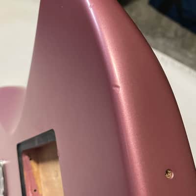 2018 Charvel Mexico Pro Mod 2H Satin Pink Guitar Body Floyd Ready image 10