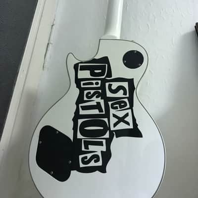 Epiphone Les Paul Custom Alpine White Gibson Steve Jones Sex Pistols image 2