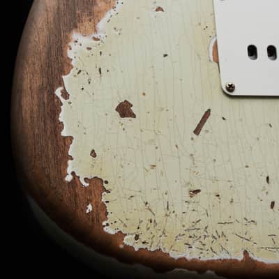 FENDER USA Custom Shop 56 Reissue Stratocaster LTD Super Heavy Relic " Ivory White + Maple" (2023) image 22