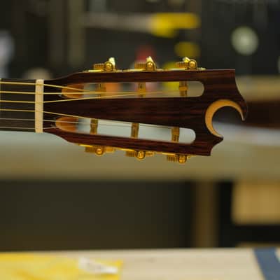 Batiksoul Guitars No.#126 - Parlour Crescentia Moon Flamed Mango ( Hybrid Bracing ) image 17