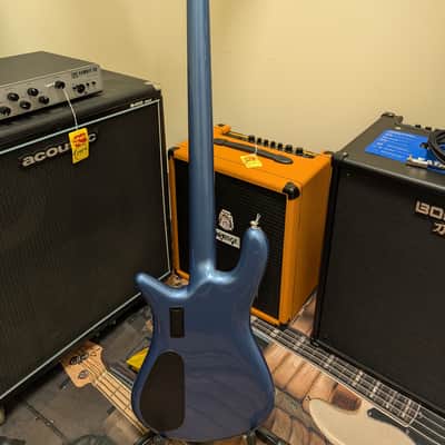 Spector Euro 4 Classic Bass Guitar - Metallic Blue Gloss image 6
