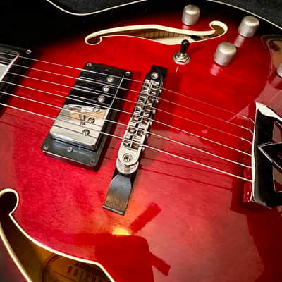 Ibanez Artcore AF75 2012 - Transparent Red Sunburst image 3