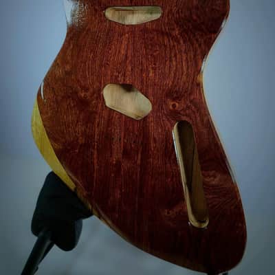 Chechen on Black Limba Meteora Style Replacement Guitar Body - Tele Routing image 4