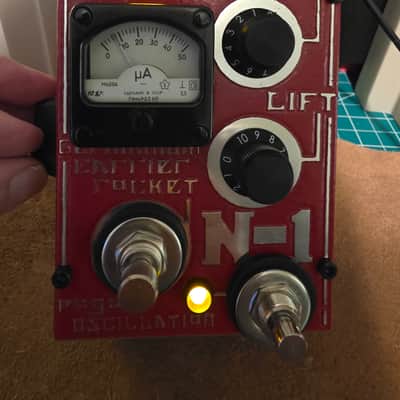 Wrought Iron Leather & Effects N-1 Germanium Carrier Rocket 2022 - Custom Red & Raw Metal Reveal image 10