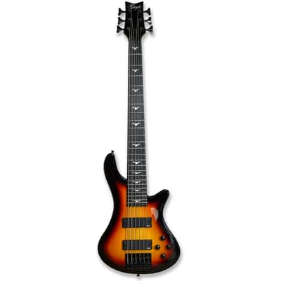 6 String Electric Bass Bolt_On Maple Neck,Poplar Body Sunburst image 1
