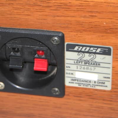 Bose 2.2 Direct / Reflecting Bookshelf Speaker System Left Right Pair Walnut Color - Clean / Work VG image 7