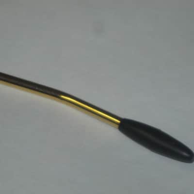 very lightly used Squier Gold Trem Bar with Black Tip, 6mm large threads (metric 6M, IMPORT) (for Squier Affinity and Classic Vibe Strat that use 6mm large thread trem bar - can be for other brand model guitars) 2000-2020 (NOT for USA or MIM Strats) RIGHT image 13