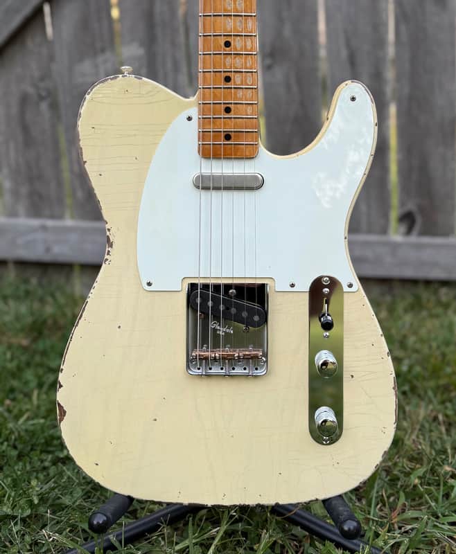 D'Light Custom Guitars Telecaster 2026 - Blonde Whiteguard image 1