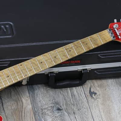 Tone King! Ernie Ball Music Man Axis 2010 Trans Red + OHSC image 3