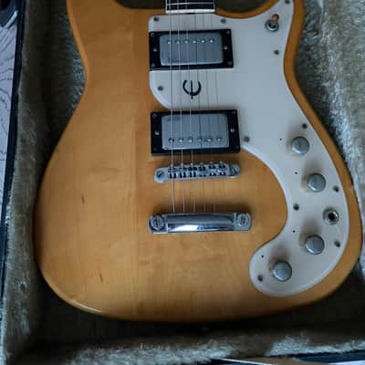 1970s Epiphone Wilshire Natural Matsumoku Japan Vintage Hard Case image 2