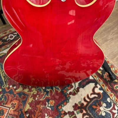Gibson ES-335 Trini Lopez - Cherry - Diamond Electric Guitar Trini Lopez Reissue 2014 - Cherry image 19
