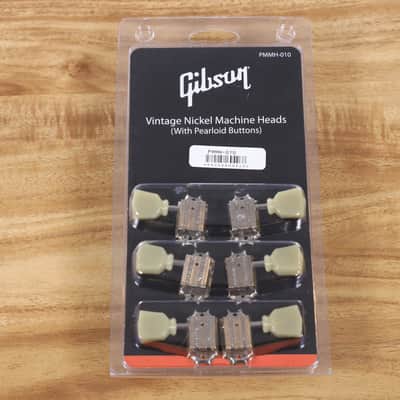 NEW Gibson PMMH-010 Vintage Nickel Machine Heads with Pearloid Buttons image 1