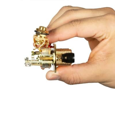 920D Custom T3W-G Upgraded Replacement 3 Way Control Plate Tele Guitar, Gold image 3