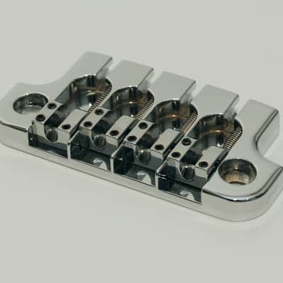 Hipshot 2-Point SuperTone Bass Bridge For Gibson - CHROME, 5G410C