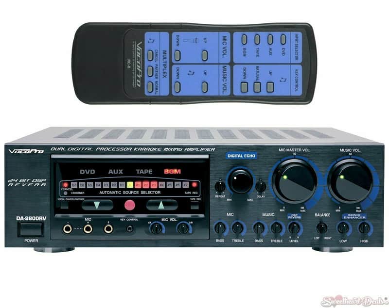 VocoPro DA9800RV 600W Pro Digital Key Control Mixing Amplifier w/DSP Reverb - Refurbished image 1
