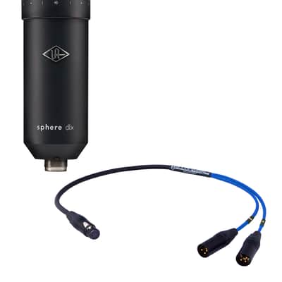 Universal Audio Sphere DLX | Modeling Microphone w/ Custom Mogami Stereo Microphone Cable | Blue image 1