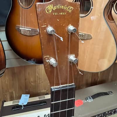 Martin Style 0 Soprano Mahogany Ukulele 1930's- 1940's  One repaired crack w/soft bag image 5
