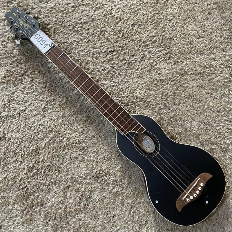 Black Washburn Warrior 34 Inch Acoustic Guitar, Spruce Top Body image 1