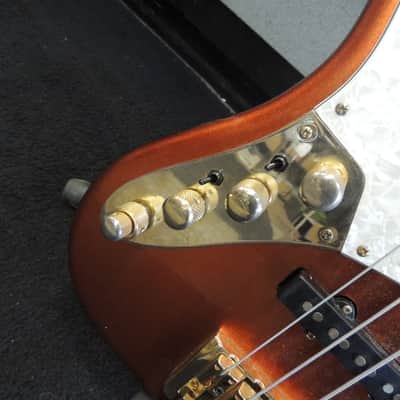 Bass Mods Lefty J/P style 5 string Orange image 4