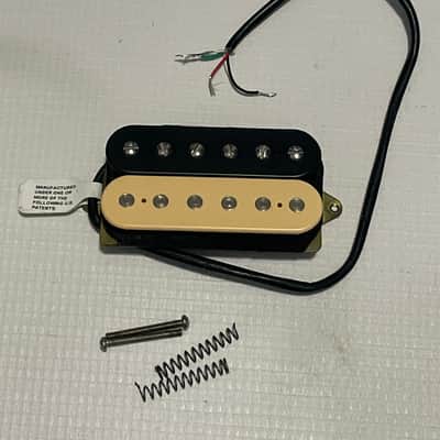 2000's Era USA DiMarzio DP192 Air Zone F Spaced Zebra Cream/Black Bridge Humbucker Guitar Pickup 17k