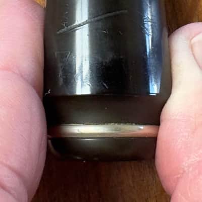 Lelandais (Steel Ebonite) Soprano mouthpiece Soprano 1940's-1950's - Black Hard Rubber image 6