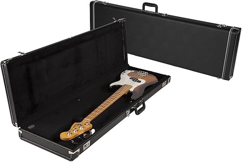 Fender G&G Standard Precision/Jazz Bass Hardshell Case, Left-Handed, Black with Black Acrylic Interior 2016 image 4