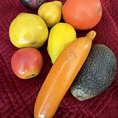 Lot Of 8 Children Quality Vintage Fruit Percussion Maracas image 3