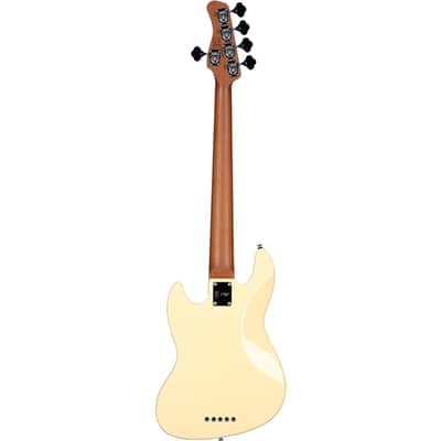 Sire Marcus Miller V5 Electric Bass, 5-String, Vintage White image 3