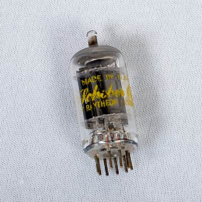 Vintage Schober Organ 12AX7 Preamp Tube – Made by Raytheon – USA – Tests Good image 2