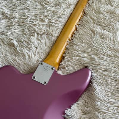 1965 Fender Jaguar Burgundy Mist Electric Guitar image 12