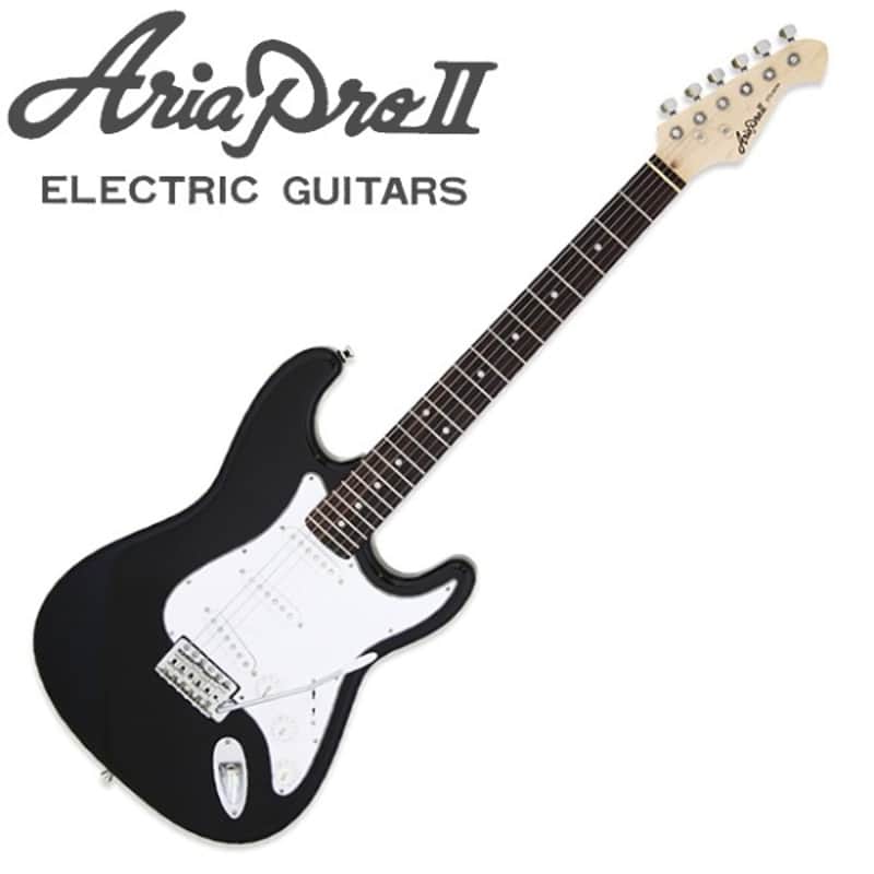 Aria STG-003-BK Pro II Basswood Body Bolt On Maple Neck 6-String Electric Guitar image 1