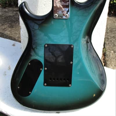 Aria Pro II RS Inazuma V Guitar, 1983,  Japan,  Matsumoku , Maxon MMK 45 PU's,  Blueburst,  Cool image 11
