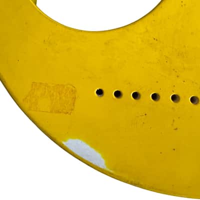 Yellow Mini Crescent Shaped Guitar Body DIY Project image 4
