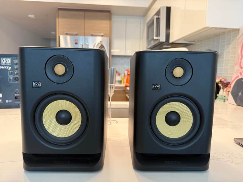 KRK RP-5 Rokit G4 2-Way 5" Active Studio Monitors (Pair) + Speaker Stands image 1