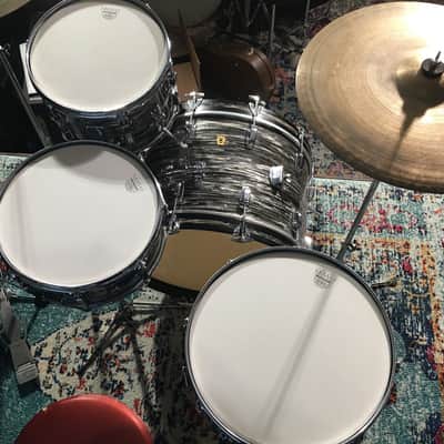 Ludwig Ringo, Original 1964, 22,13,16, 5.5x14, Black Oyster Pearl. Wow! image 6